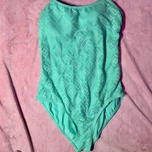 Light Teal One Piece Swimsuit
